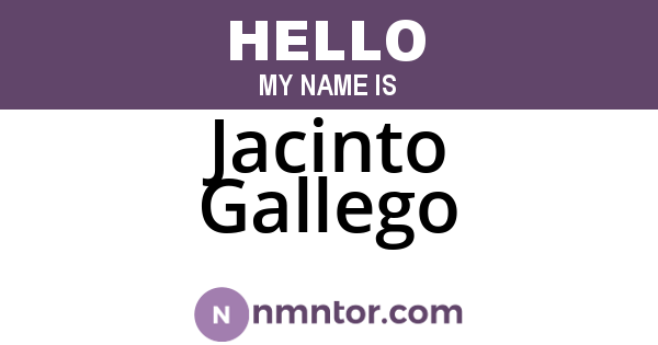 Jacinto Gallego