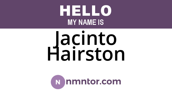 Jacinto Hairston