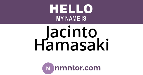 Jacinto Hamasaki
