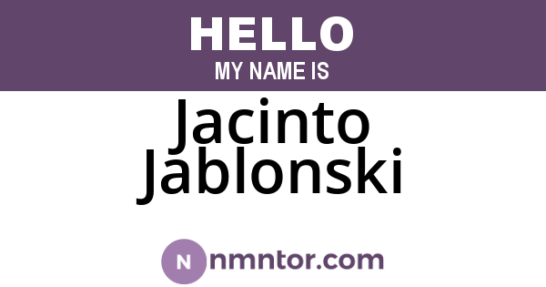 Jacinto Jablonski