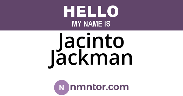 Jacinto Jackman