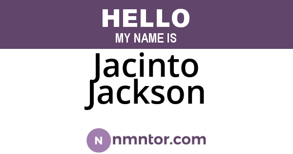 Jacinto Jackson
