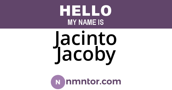 Jacinto Jacoby