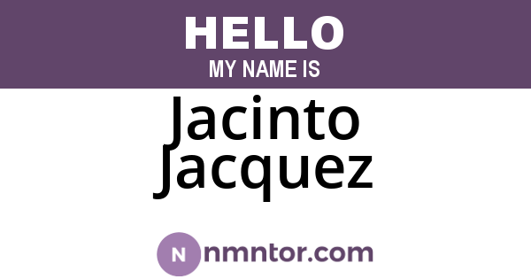 Jacinto Jacquez
