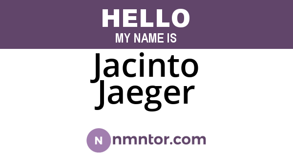 Jacinto Jaeger