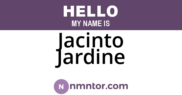 Jacinto Jardine