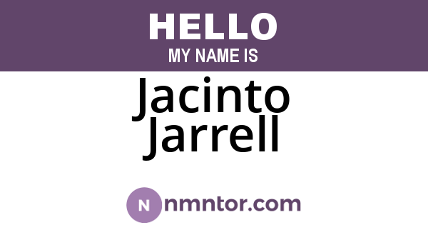 Jacinto Jarrell