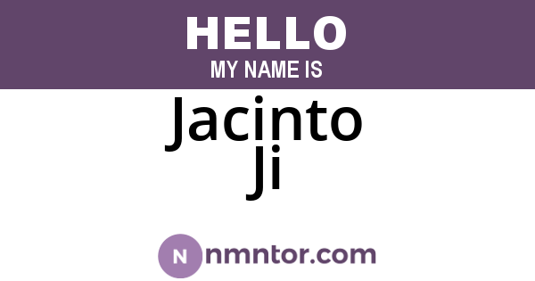 Jacinto Ji