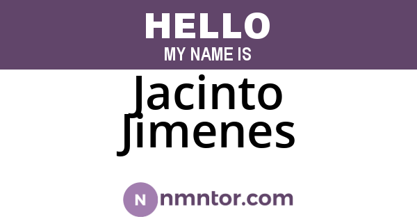 Jacinto Jimenes