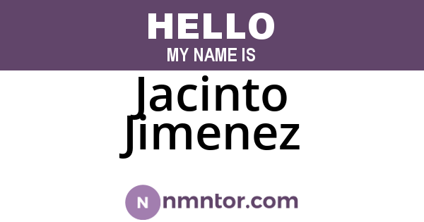 Jacinto Jimenez