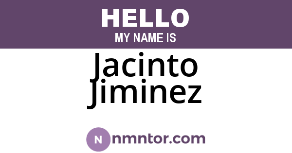Jacinto Jiminez