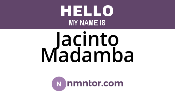 Jacinto Madamba
