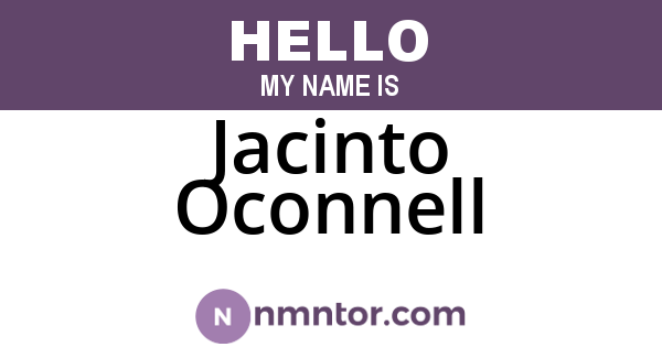 Jacinto Oconnell