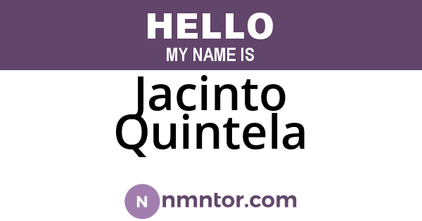 Jacinto Quintela