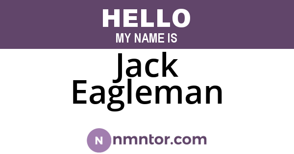 Jack Eagleman
