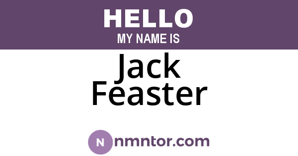 Jack Feaster