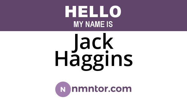 Jack Haggins