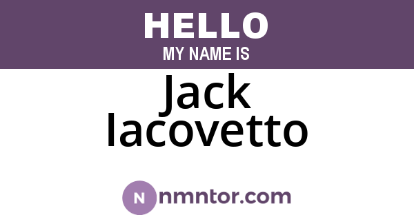 Jack Iacovetto