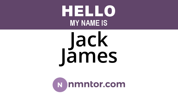 Jack James