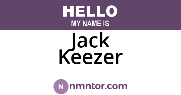 Jack Keezer