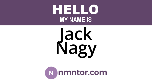 Jack Nagy