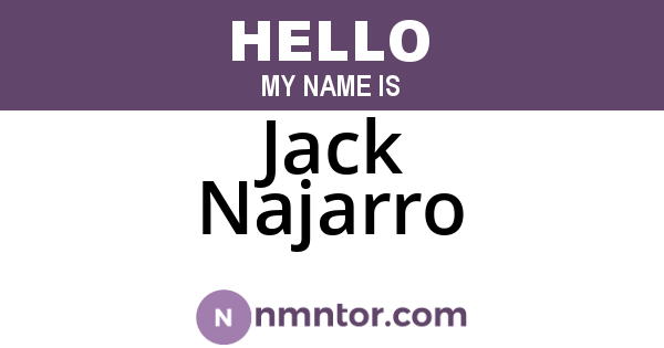 Jack Najarro