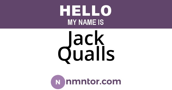 Jack Qualls