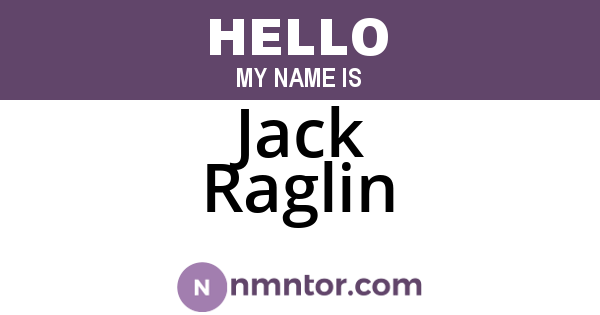 Jack Raglin