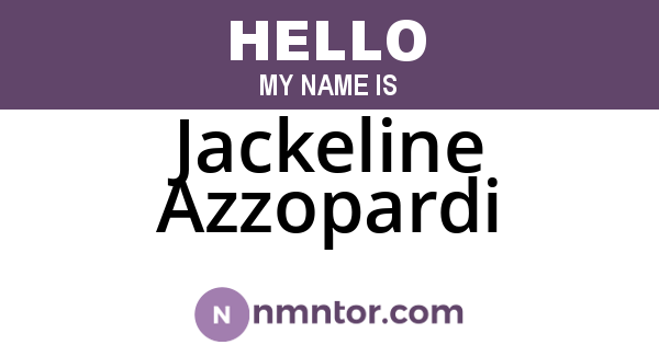 Jackeline Azzopardi