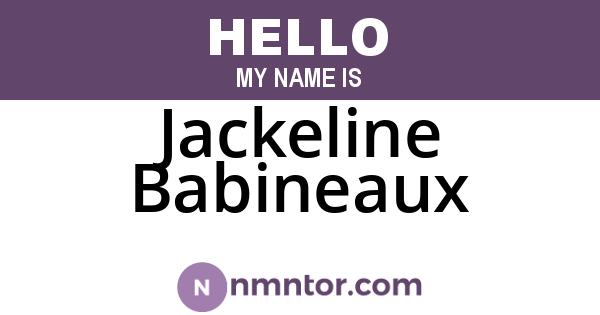 Jackeline Babineaux