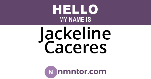 Jackeline Caceres