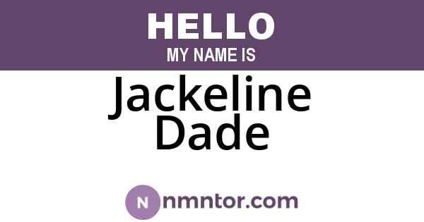 Jackeline Dade