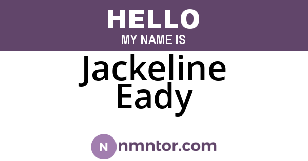 Jackeline Eady