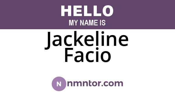 Jackeline Facio
