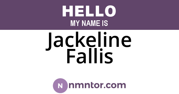 Jackeline Fallis
