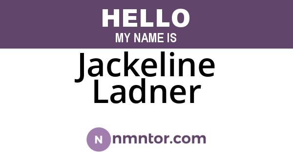 Jackeline Ladner