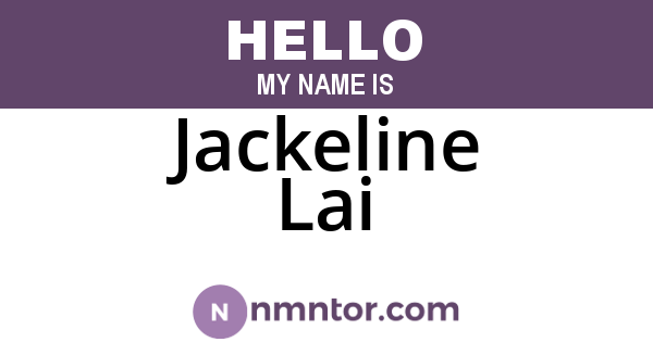 Jackeline Lai