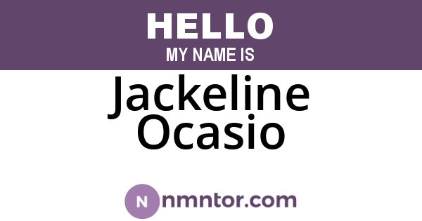 Jackeline Ocasio