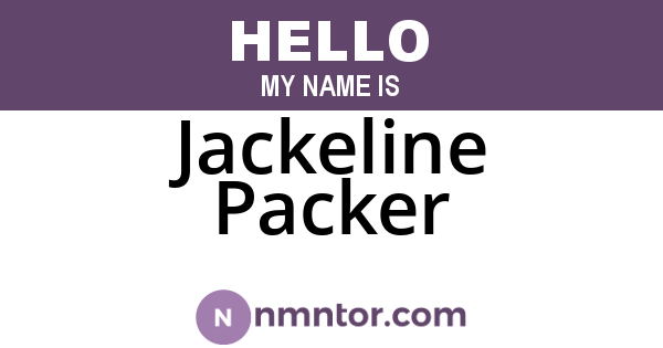 Jackeline Packer