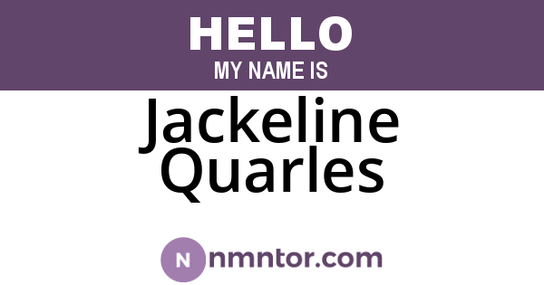 Jackeline Quarles