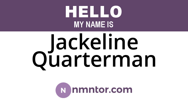 Jackeline Quarterman