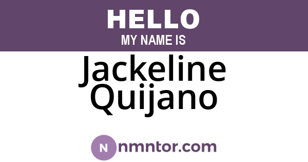 Jackeline Quijano