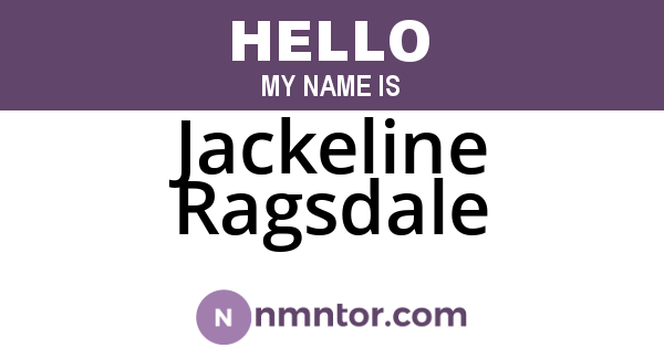 Jackeline Ragsdale