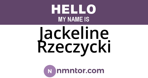 Jackeline Rzeczycki