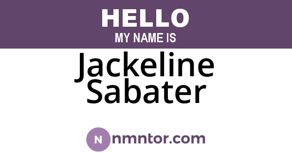 Jackeline Sabater