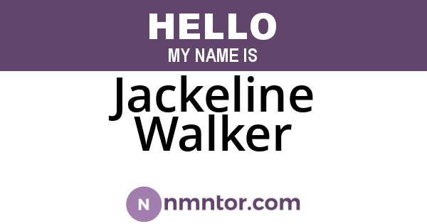 Jackeline Walker