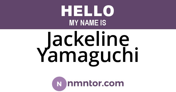 Jackeline Yamaguchi