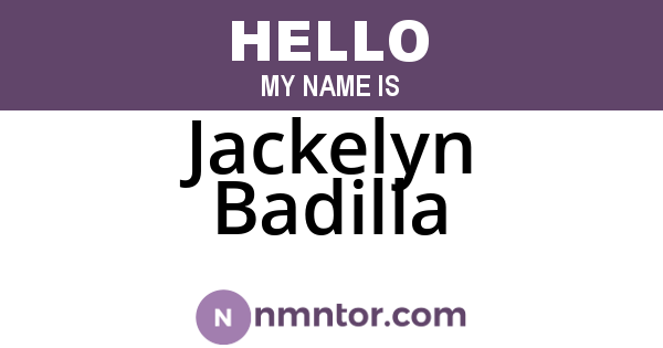 Jackelyn Badilla