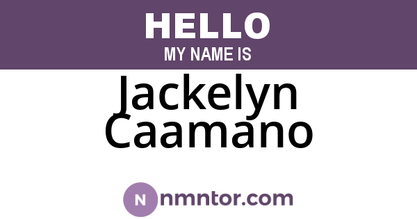 Jackelyn Caamano