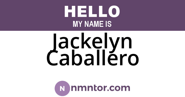 Jackelyn Caballero